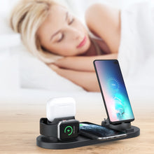 Load image into Gallery viewer, HQ-UD15-upgraded 6 in 1 Wireless Charger For iPhone, Apple Watch, AirPods and Other Android Phones