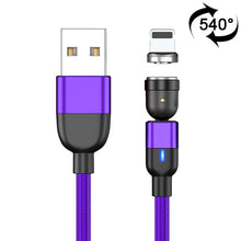 Load image into Gallery viewer, 2m 3A Output USB to 8 Pin 540 Degree Rotating Magnetic Data Sync Charging Cable, 2m 8 Pin