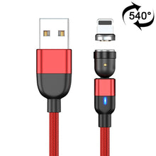 Load image into Gallery viewer, 2m 3A Output USB to 8 Pin 540 Degree Rotating Magnetic Data Sync Charging Cable, 2m 8 Pin