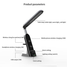 Load image into Gallery viewer, H33 7 in 1 15W Multi-function Desk Lamp Wireless Charger for Mobile Phones / Apple Watches / AirPods