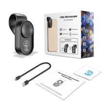 Load image into Gallery viewer, APEXEL APL-MS001 100X Smartphone Microscope with LED Light