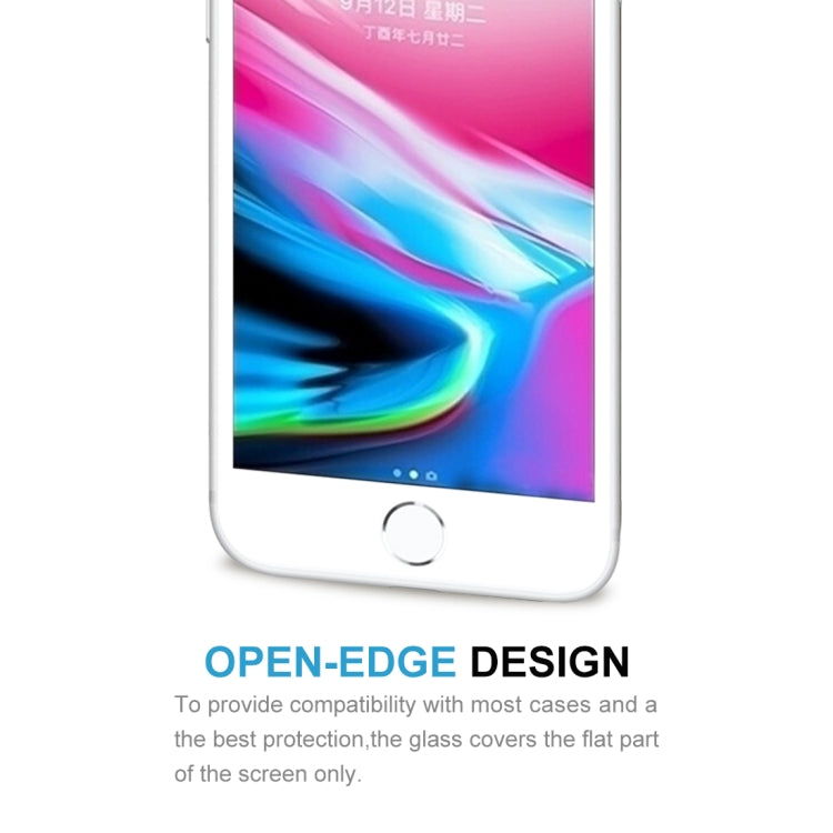 For iPhone 8 Plus 0.26mm 9H Surface Hardness 2.5D Explosion-proof Full Screen Silk-screen Tempered Glass Screen Film, For iPhone 8 Plus(Silk-screen 1 PC)