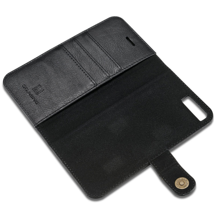 DG.MING for iPhone 8 Plus & iPhone 7 Plus Crazy Horse Texture Horizontal Flip Detachable Magnetic Protective Case with Holder & Card Slots & Wallet