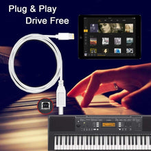 Load image into Gallery viewer, 1m 8 Pin to Type-B Male Piano / Electronic Piano Cable MIDI Cable Adapter