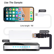 Load image into Gallery viewer, QTS-LAN8152B 1m 8 Pin to RJ45 Ethernet LAN Network Adapter Cable