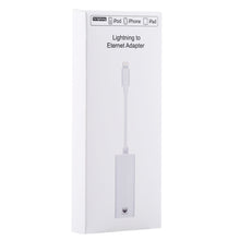 Load image into Gallery viewer, NK107A1 8 Pin to RJ45 Ethernet LAN Network Adapter Cable for iPhone / iPad Series, Total Length: 16cm