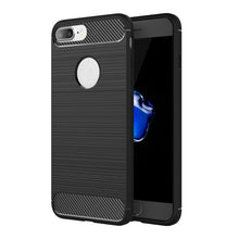 Load image into Gallery viewer, For iPhone 8 Plus Brushed Texture Fiber TPU Rugged Armor Protective Case, For iPhone 8 Plus