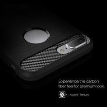 Load image into Gallery viewer, For iPhone 8 Plus Brushed Texture Fiber TPU Rugged Armor Protective Case
