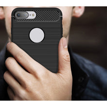 Load image into Gallery viewer, For iPhone 8 Plus Brushed Texture Fiber TPU Rugged Armor Protective Case