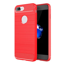 Load image into Gallery viewer, For iPhone 8 Plus Brushed Texture Fiber TPU Rugged Armor Protective Case, For iPhone 8 Plus