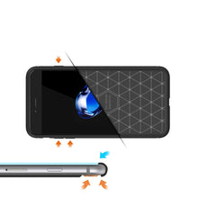 Load image into Gallery viewer, For iPhone 8 Plus Brushed Texture Fiber TPU Rugged Armor Protective Case, For iPhone 8 Plus