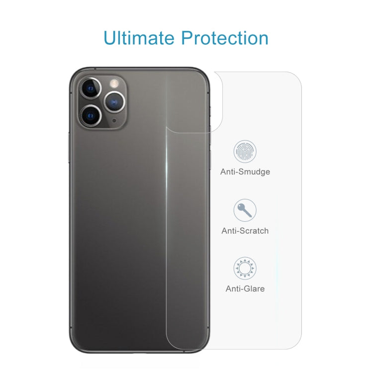 For iPhone 11 Pro 9H 2.5D Half - Screen Transparent Mobile Phone Tempered Glass Film Back Film
