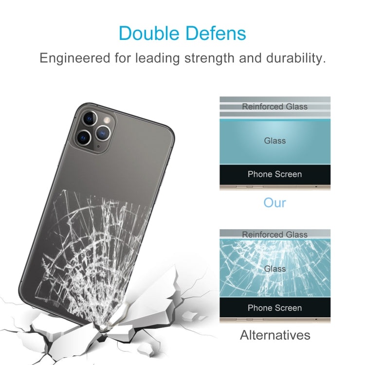 For iPhone 11 Pro 9H 2.5D Half - Screen Transparent Mobile Phone Tempered Glass Film Back Film