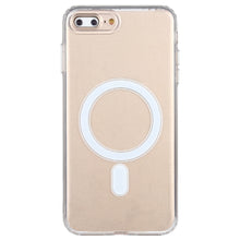 Load image into Gallery viewer, For iPhone 7 Plus / 8  Plus Magsafe Case Simple Magnetic Ring All-inclusive Clear Crystal Acrylic PC +TPU Shockproof Case