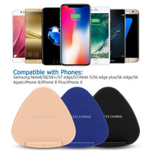 Load image into Gallery viewer, QK11 10W ABS + PC Fast Charging Qi Wireless Charger Pad, QK11 Black, QK11 Gold, QK11 Blue