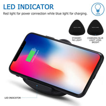 Load image into Gallery viewer, QK11 10W ABS + PC Fast Charging Qi Wireless Charger Pad
