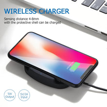 Load image into Gallery viewer, QK11 10W ABS + PC Fast Charging Qi Wireless Charger Pad
