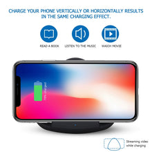 Load image into Gallery viewer, QK11 10W ABS + PC Fast Charging Qi Wireless Charger Pad