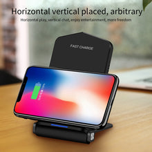 Load image into Gallery viewer, Q200 5W ABS + PC Fast Charging Qi Wireless Fold Charger Pad