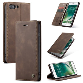CaseMe-013 Multifunctional Retro Frosted Horizontal Flip Leather Case for iPhone 7 Plus / 8 Plus, with Card Slot & Holder & Wallet