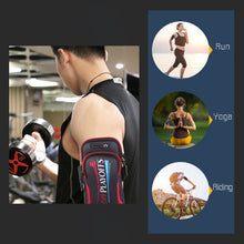 Load image into Gallery viewer, Multi-functional Universal Double Layer Zipper Sport Arm Case Phone Bag with Earphone Hole for 6.6 Inch or Below Smartphones