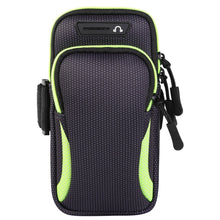 Load image into Gallery viewer, Multi-functional Universal Double Layer Zipper Sport Arm Case Phone Bag with Earphone Hole for 6.6 Inch or Below Smartphones