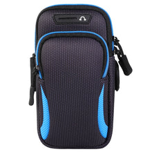 Load image into Gallery viewer, Multi-functional Universal Double Layer Zipper Sport Arm Case Phone Bag with Earphone Hole for 6.6 Inch or Below Smartphones