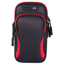 Load image into Gallery viewer, Multi-functional Universal Double Layer Zipper Sport Arm Case Phone Bag with Earphone Hole for 6.6 Inch or Below Smartphones