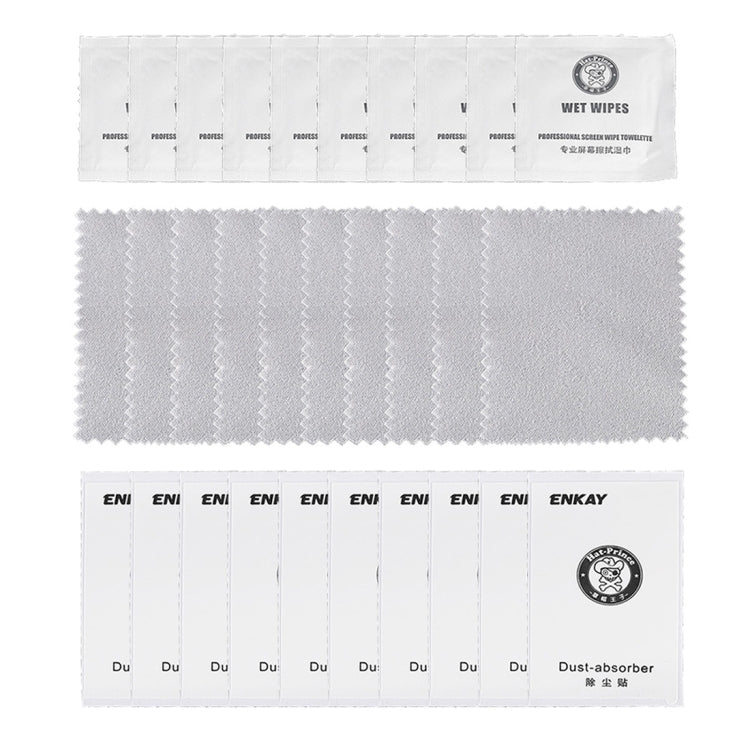 10 PCS ENKAY for iPhone 8 Plus & 7 Plus 0.26mm 9H Hardness 2.5D Curved Tempered Glass Screen Film