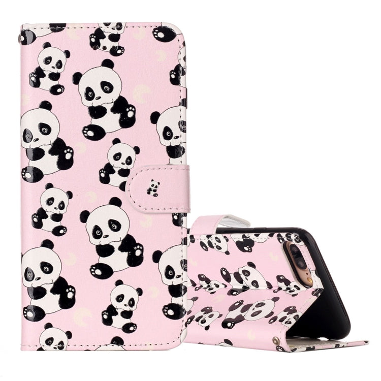 For iPhone 8 Plus & 7 Plus Embossed Horizontal Flip Leather Case with Holder & Card Slots & Wallet & Photo Frame