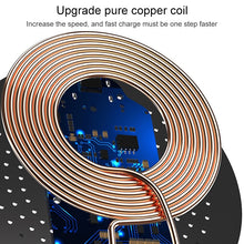 Load image into Gallery viewer, TOVYS-KC-N5 9V 1A Output Frosted Round Wire Qi Standard Fast Charging Wireless Charger, Cable Length: 1m