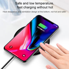 Load image into Gallery viewer, TOVYS-KC-N5 9V 1A Output Frosted Round Wire Qi Standard Fast Charging Wireless Charger, Cable Length: 1m