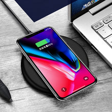 Load image into Gallery viewer, TOVYS-KC-N5 9V 1A Output Frosted Round Wire Qi Standard Fast Charging Wireless Charger, Cable Length: 1m