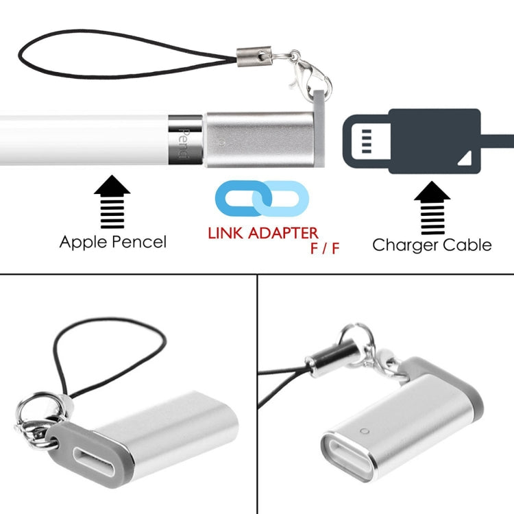 Aluminum Shell Apple Pencil Charger Adapter for iPad Pro