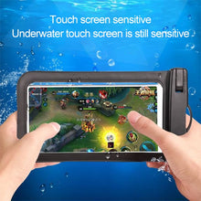 Load image into Gallery viewer, PVC Transparent Universal IPX8 Waterproof Bag with Lanyard for Smart Phones below 6.3 inch