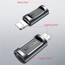 Load image into Gallery viewer, ROCK 2.1A Portable USB-C/Type-C to 8 Pin Audio Converter Earphone Adapter