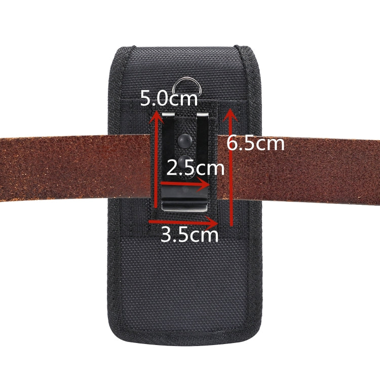 5.2 inch Universal Vertical Nylon Fabric Waist Bag  for Galaxy S10e, Huawei P30 & Honor 8