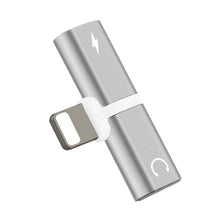 Load image into Gallery viewer, 2 in 1 8 Pin 5V 1A Listen Call Audio Converter Earphone Adapter, IP8P3681B, IP8P3681S