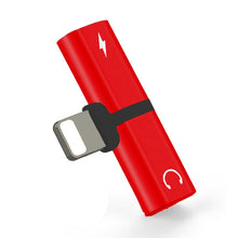 Load image into Gallery viewer, 2 in 1 8 Pin 5V 1A Listen Call Audio Converter Earphone Adapter