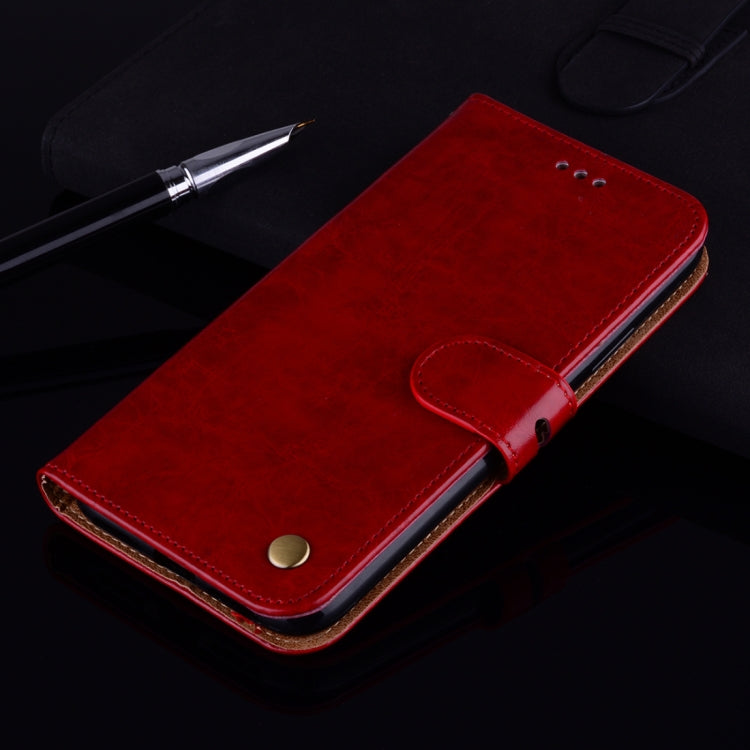 For iPhone 8 Plus & 7 Plus Business Style Oil Wax Texture Horizontal Flip Leather Case with Holder & Card Slots & Wallet