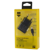 Load image into Gallery viewer, For iPhone 5V 2.1A Intellgent Identification USB Charger with 1m USB to 8 Pin Charging Cable, EU Plug