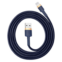 Load image into Gallery viewer, Baseus 2.4A 1m USB to 8 Pin High Density Nylon Weave USB Cable for iPhone, iPad