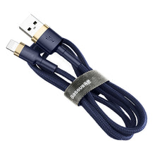 Load image into Gallery viewer, Baseus 2.4A 1m USB to 8 Pin High Density Nylon Weave USB Cable for iPhone, iPad