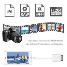 Load image into Gallery viewer, 8 Pin to SD Card Camera Reader Adapter