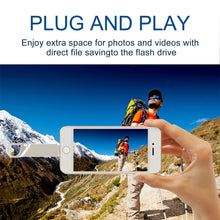 Load image into Gallery viewer, RQW-10F 2 in 1 USB 2.0 &amp; 8 Pin 64GB Keychain Flash Drive