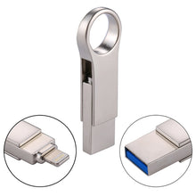 Load image into Gallery viewer, RQW-10D 2 in 1 USB 2.0 &amp; 8 Pin 16GB Flash Drive