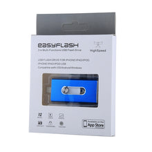 Load image into Gallery viewer, RQW-02 3 in 1 USB 2.0 &amp; 8 Pin &amp; Micro USB 32GB Flash Drive, RQW-02 Blue