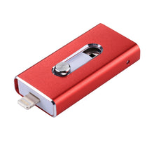 Load image into Gallery viewer, RQW-02 3 in 1 USB 2.0 &amp; 8 Pin &amp; Micro USB 64GB Flash Drive, RQW-02 Red