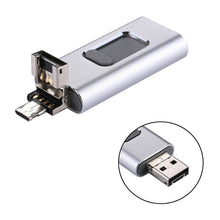 Load image into Gallery viewer, easyflash RQW-01B 3 in 1 USB 2.0 &amp; 8 Pin &amp; Micro USB 32GB Flash Drive