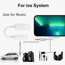 Load image into Gallery viewer, 8 Pin Male to 3.5mm Female Audio Adapter Cable, Need to Connect Bluetooth, Length: about 7.5cm
